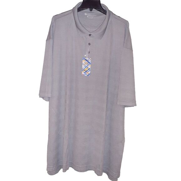 Eversole Run Men's 4XL Polo Evr-Dri Plus Grey Short Sleeve Shirt - Picture 1 of 5